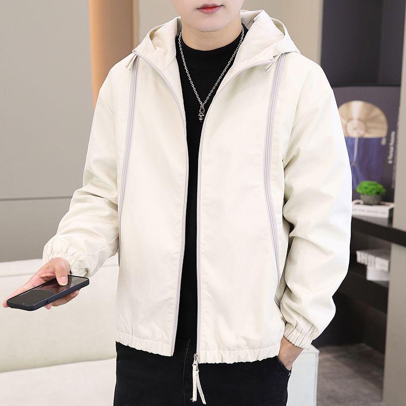 

Men s Fleece-Lined Cotton-Padded Jacket: Loose, Versatile Casual Outerwear for Spring and Autumn 3XL for 80-90 kg