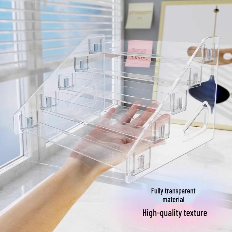 Mehrschichtiger transparenter Kosmetik-Organizer für Nagellack, Lidschatten & mehr
