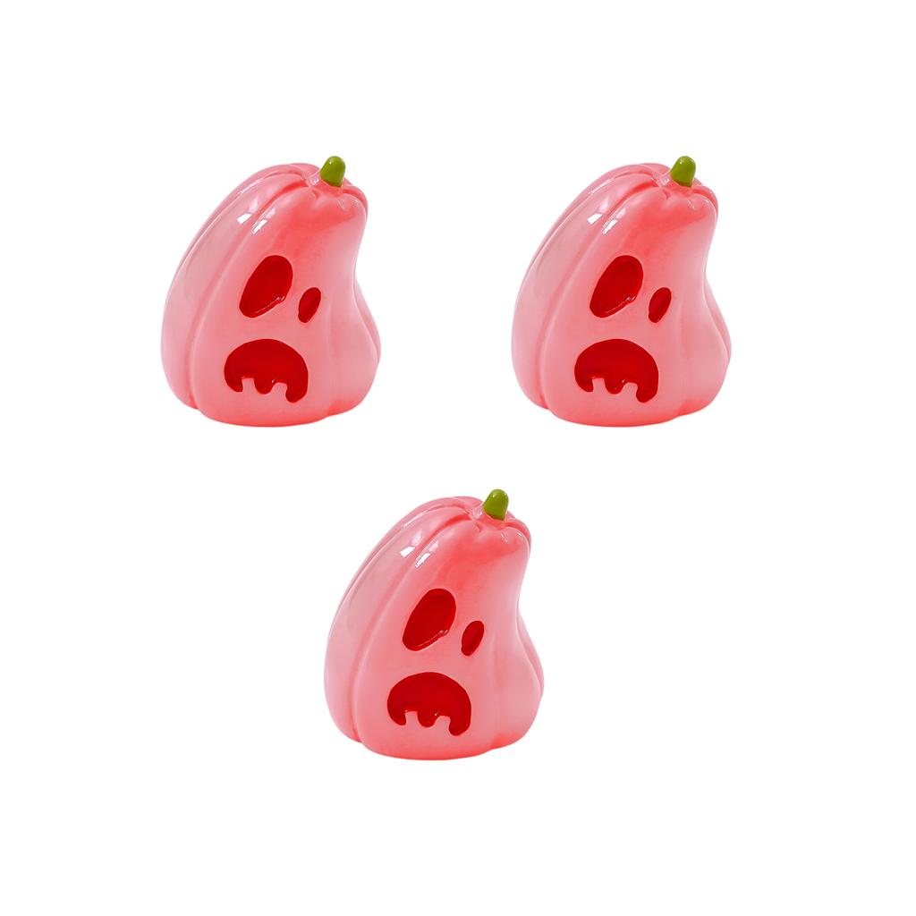 3pcs Micro  Fun  Ornaments, Luminous Cute Pumpkin And Sea Hare Ornaments
