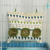 2/3 Holes Hanging Hay Bag for Bunny Guinea Pigs Small Animal Feeder Rabbit Food Dispensers Bag Pet Feeding Bag Rack Cage Tools