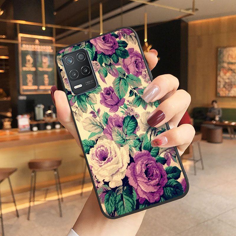 Puzdro Mandala Palace Flowers Kryt na telefón Pre oppo Realme 8Pro 6PRO 6i 7pro 9i 9pro C11 C21Y C21 C25Y C25S C3 Q3S XT Puzdrá coque