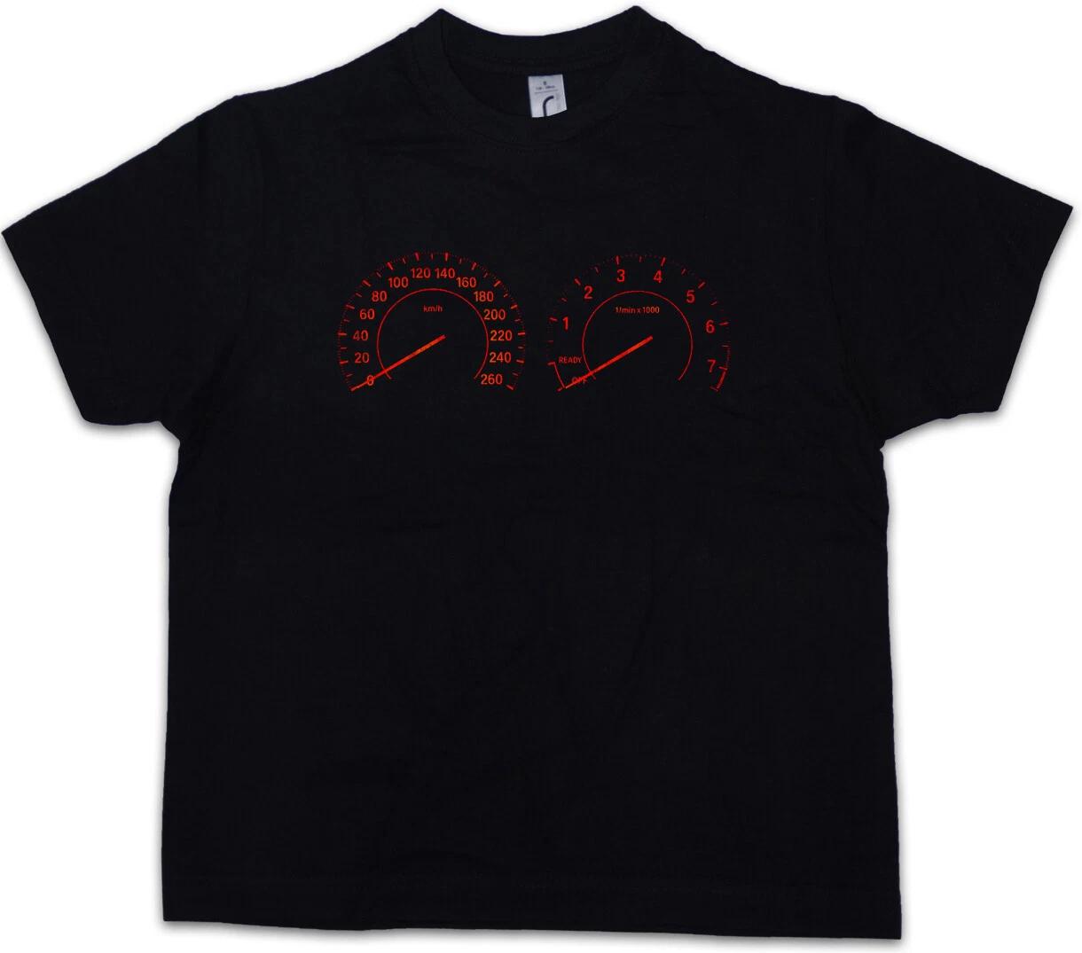 Speedometer Kids Boys kids boys T-Shirt Speedometer Car Racing Tuning Vintage Classic Speed 110