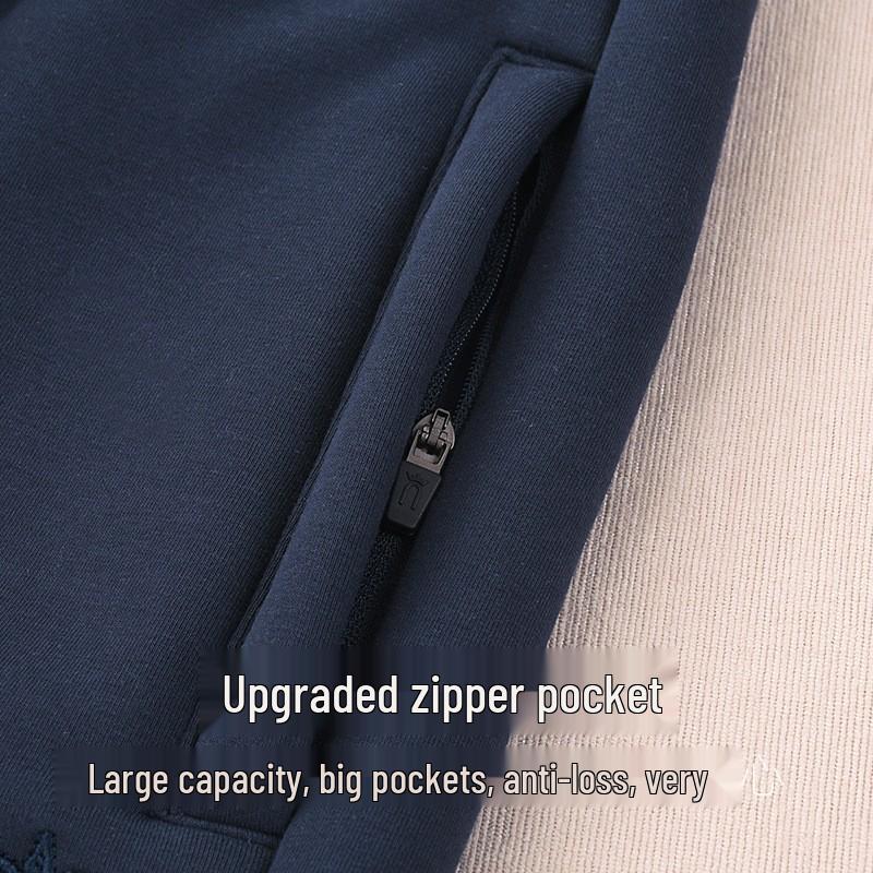 GAGN Women's Plus Size Winter Fleece-Lined High Waist Sweatpants with Zipper Pockets and Extra Long Fit.