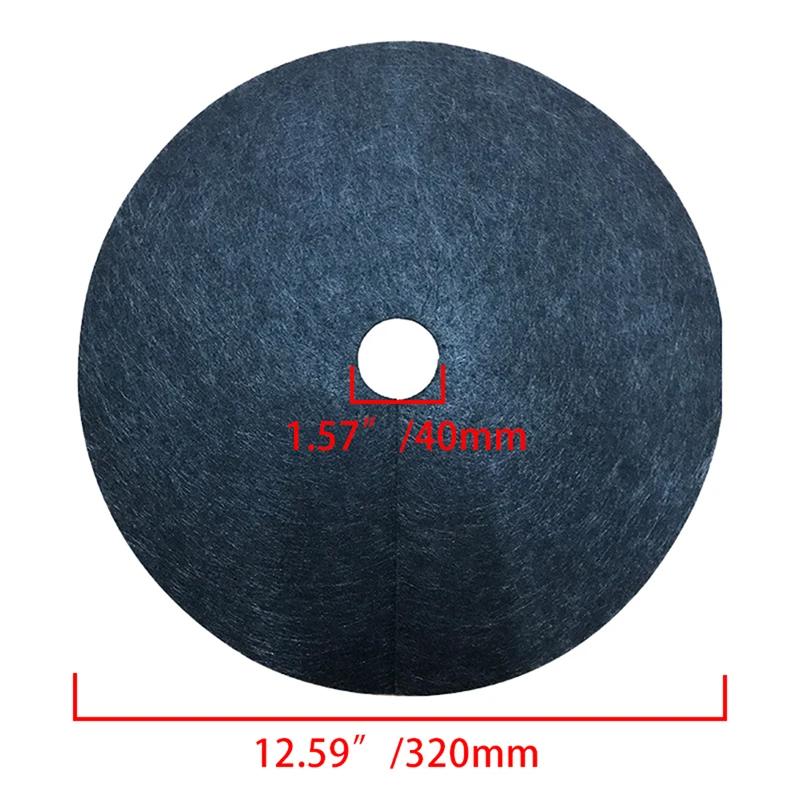 

6 шт. новые коврики для защиты деревьев от сорняков, ткань для экологического контроля, мульчирующее кольцо, круглый барьер от сорняков, покрытие для растений для внутреннего и уличного сада 32cmx32x4cm-6pcs