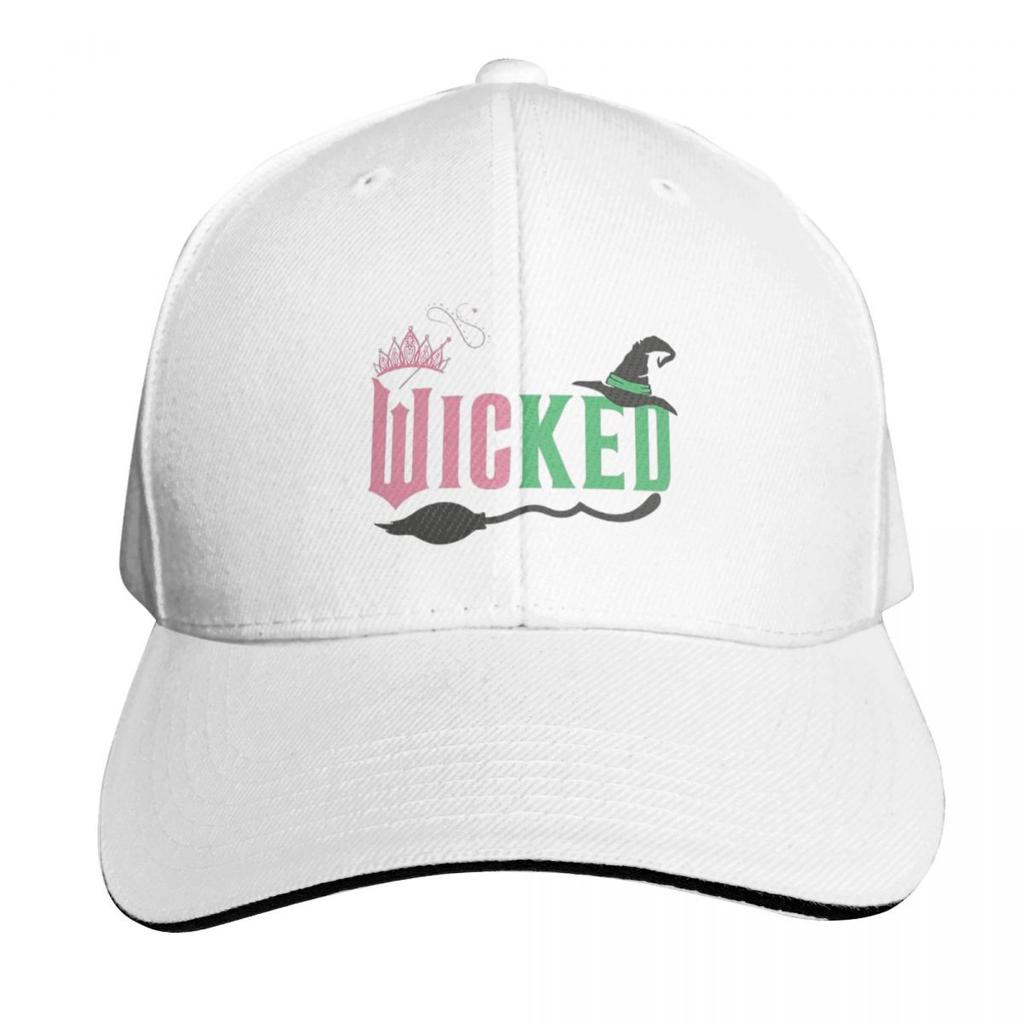 Wicked Movie Glinda And Elphaba Logo Cap Fashion Casual Baseball Caps Adjustable Hat Hip Hop Summer Unisex Baseball Hats