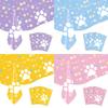 Cute Dog Paw Birthday Party Tableware Set: Cups, Napkins, Tablecloth, and Flags.
