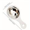 Stainless Steel Egg White Separator Kitchen Utensil - Yolk Filter Spoon Divider Funnel Egg Separating Tool for Cooking Access