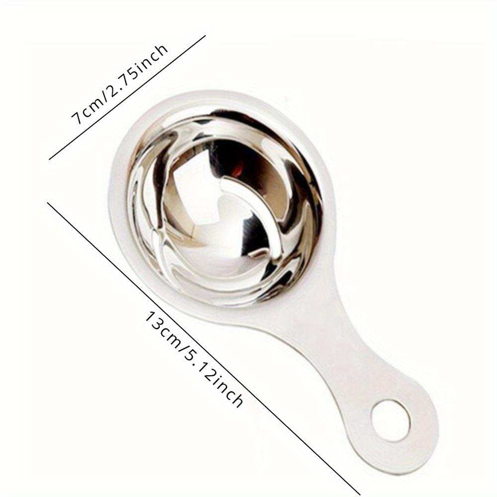 Stainless Steel Egg White Separator Kitchen Utensil - Yolk Filter Spoon Divider Funnel Egg Separating Tool for Cooking Access