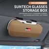 AACT1 Car Eyewear Case Box Sunglasses Holder Sun Visor Storage Protective Frame Box Glasses Clip For Toyota GR Sport Rav4 Yaris Camry