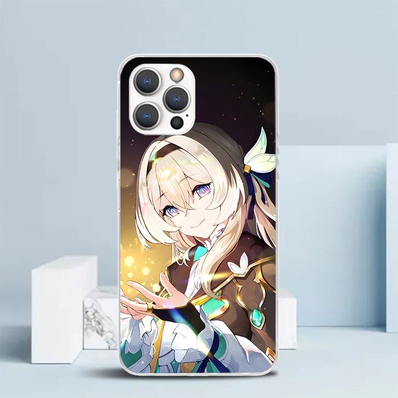 Honkai Star Rail Firefly Soft Cover for iPhone 16 17 Air 15 14 Pro Max 16E Phone Case 13 Mini 12 11 7 SE 8 Print Pattern Fit Cas