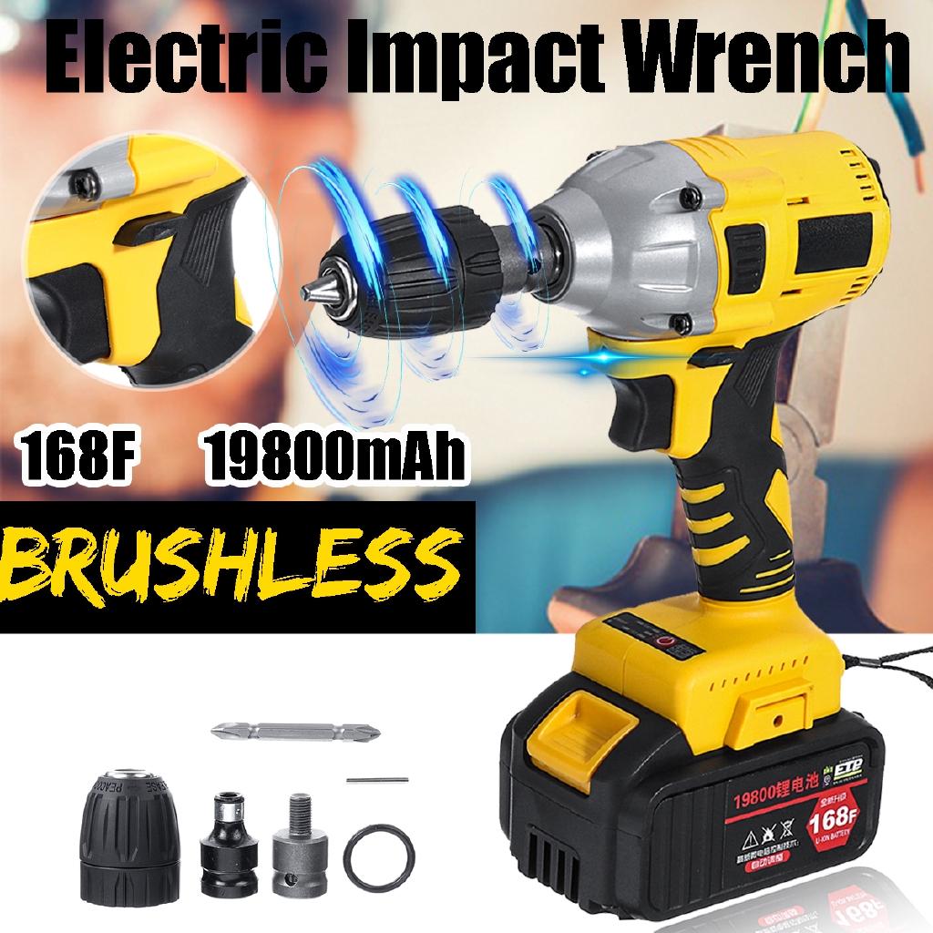 110-240V 168VF 460NM 19800mAh Electric Brushless Impact Wrench Cordless Drive Impact Wrench Tools