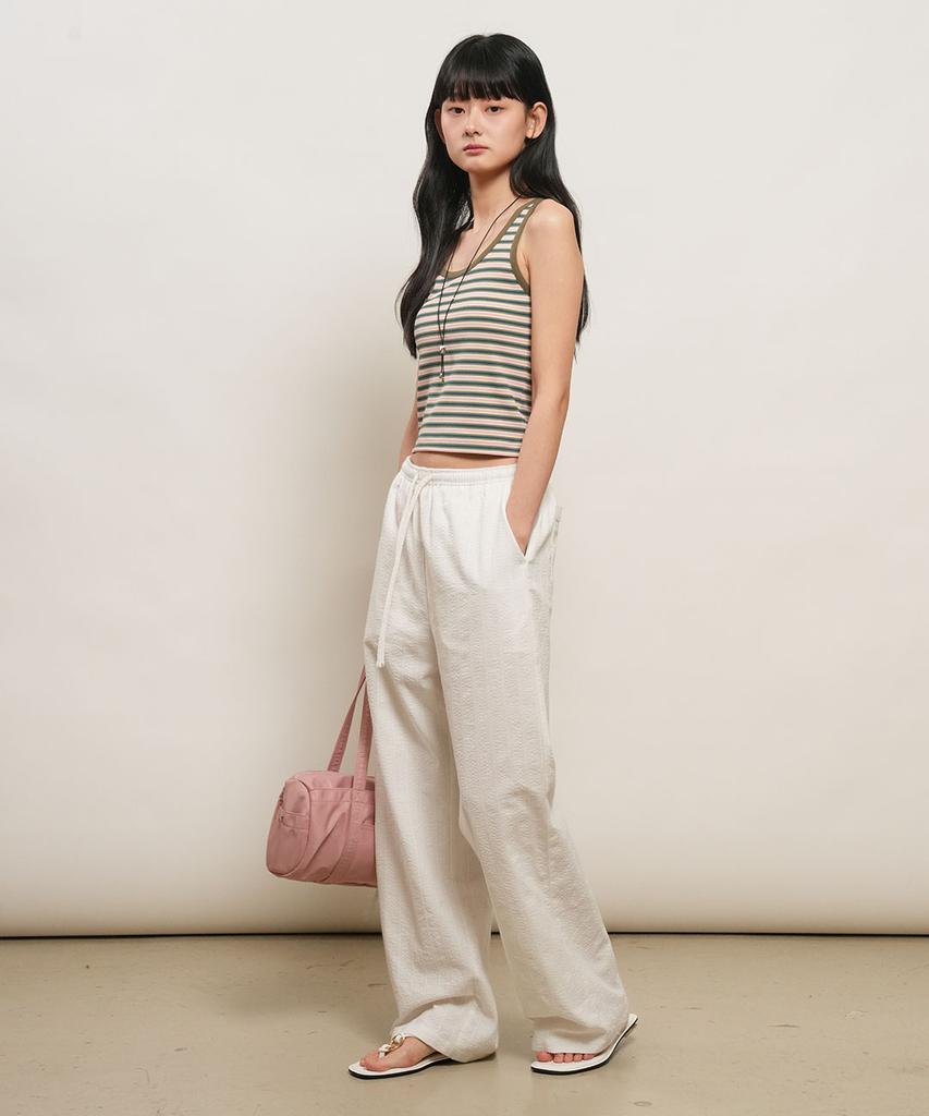GENERALIDEA Cozy Wide Elastic Pants [White] / Gf2Lpt517
