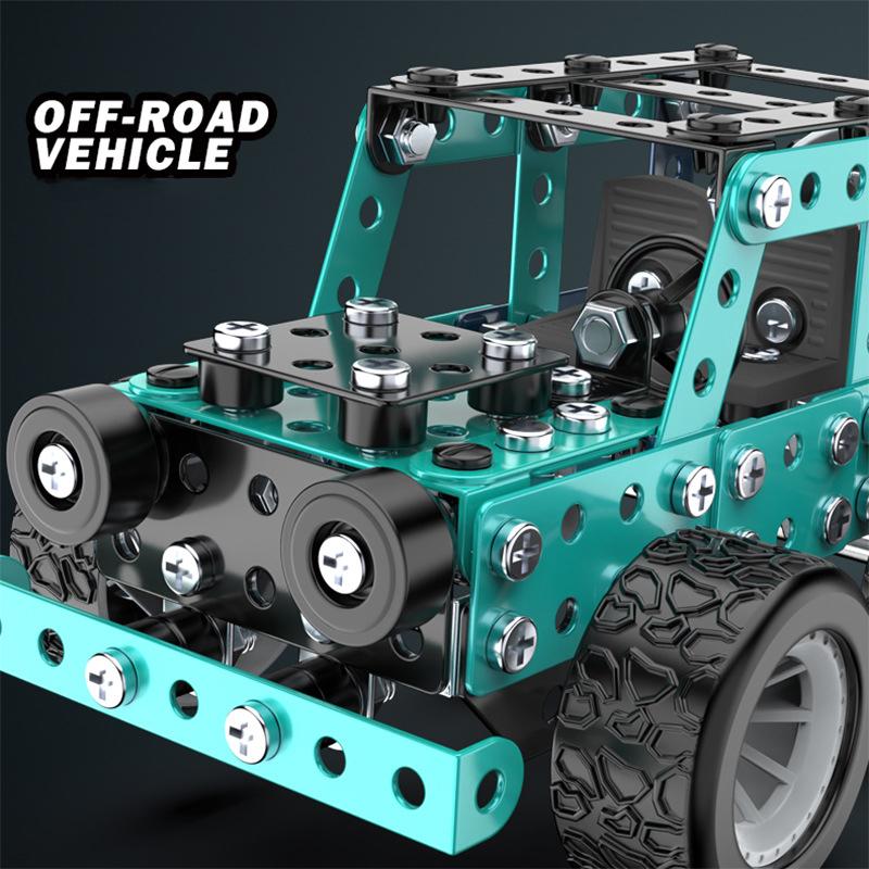 Stem Constructing Toys Ideal For Boys Age 8+Off-road Vehicle Series KidsMetal Building Learning-Focused Blocks