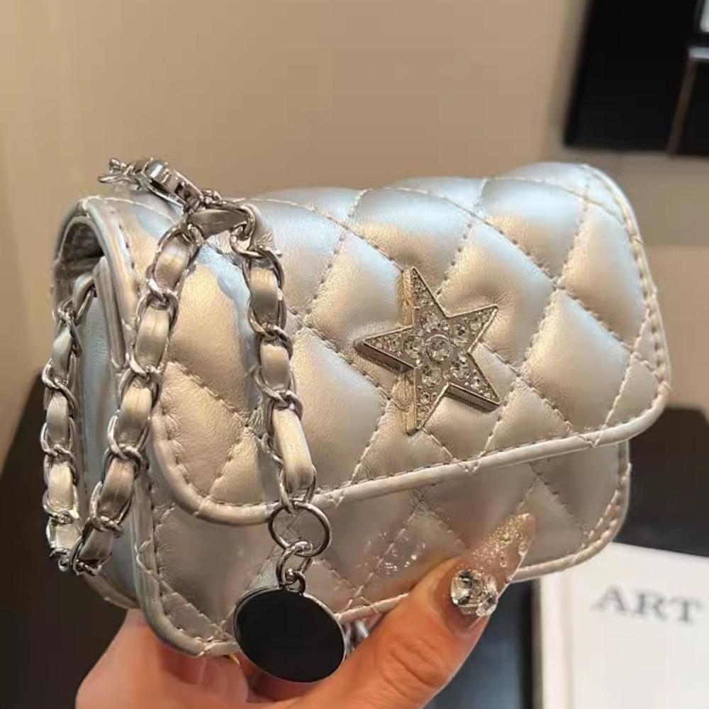 Premium diamond chain bag women s 2024 new mini fashion small fragrant style small square bag versatile messenger bag