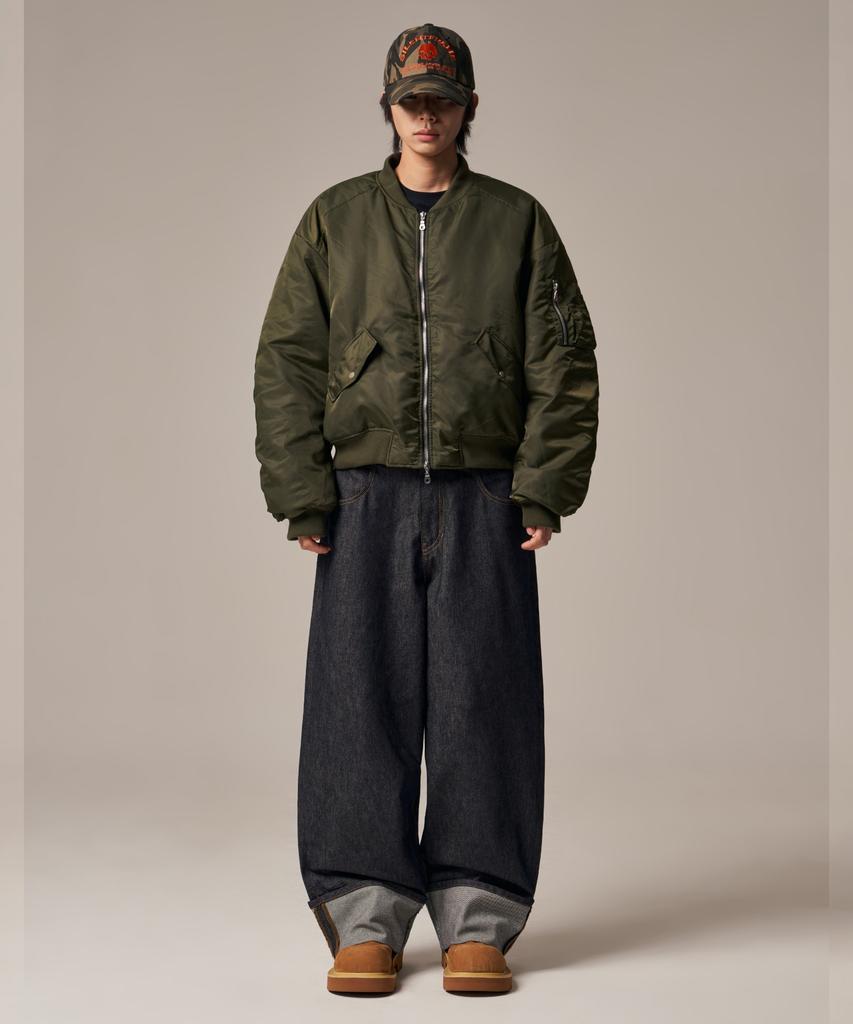 Idws Plane Shirring Ma-1 Khaki