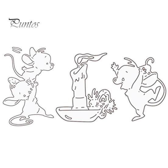 

Симпатичные мыши резки штампов DIY альбом для скрапбукинга тиснение бумажных карточек изготовления ремесел серебряный