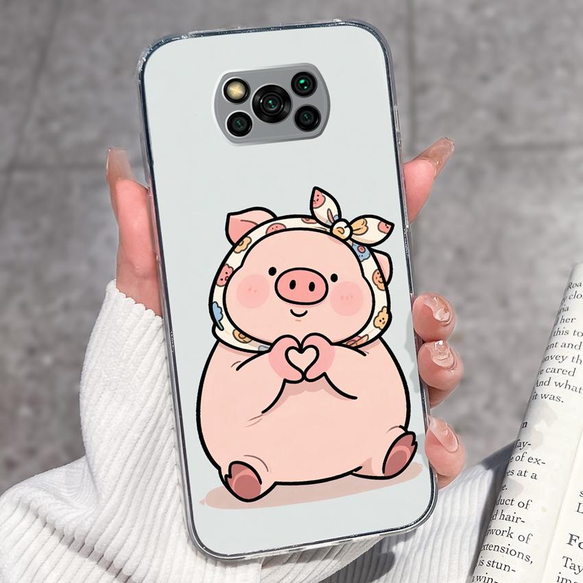 Clear Phone Case For Xiaomi Poco X3 X4 NFC X5 X6 X7 Pro F3 F4 GT F5 Soft TPU Casing Retro Pocket Watch Patterns Shockproof Shell For Xiaomi Cover Capa