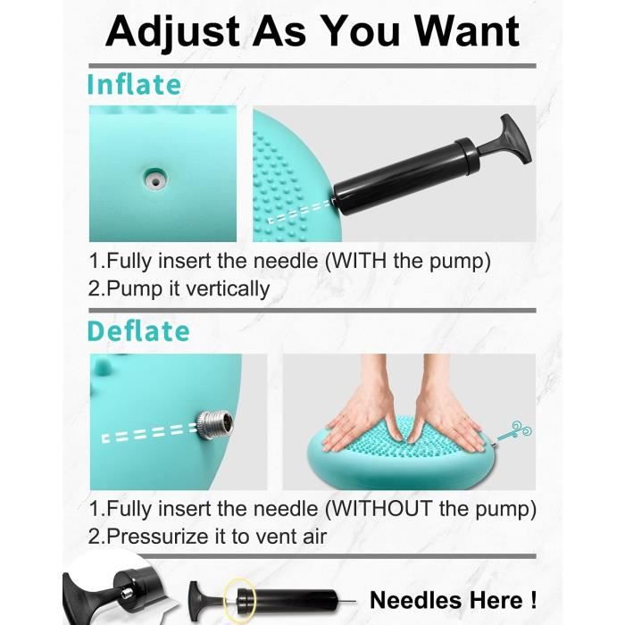 Tumaz Coussin D'équilibre- Améliore La Posture Assise et La Stabilité de L'attention Disque D'équilibre pour La Physiothérapi