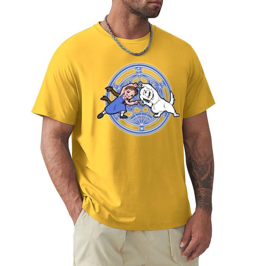 Fullmetal Fusion Alchemist T-Shirt Bluse Rapper Grafik-Tees Baggy Shirts Sommer Tops Kurzarm-Tee Herren
