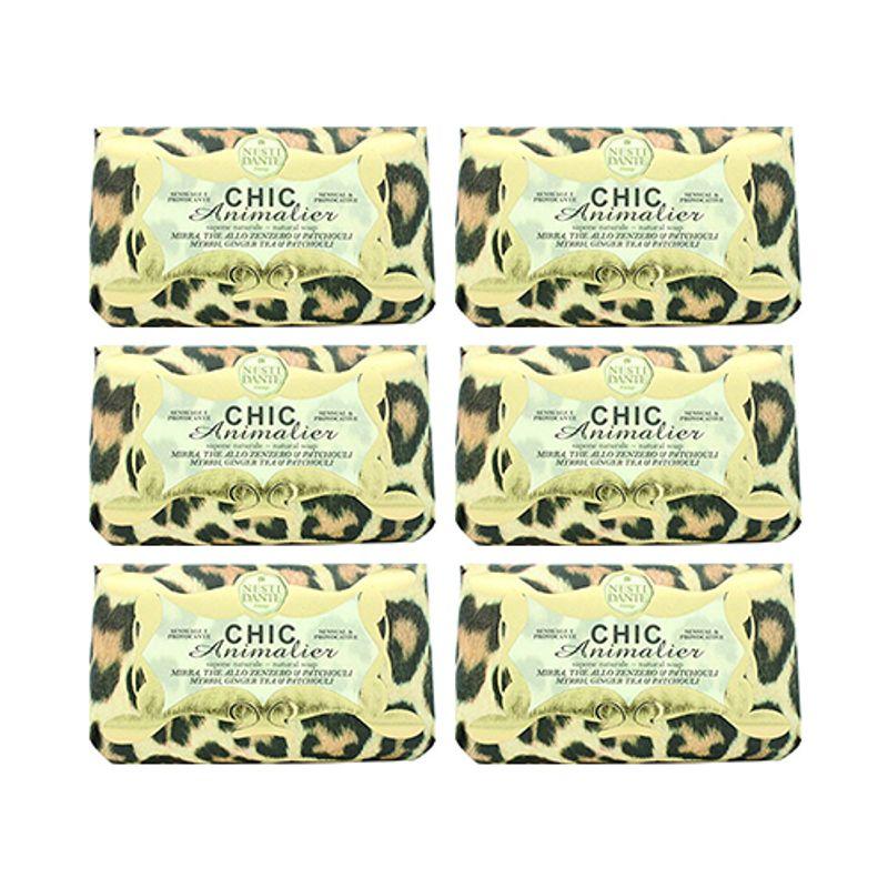 

Nestidante Chic Animalier Bronze Leopard Soap 250g x 6 Pack [Box Product]