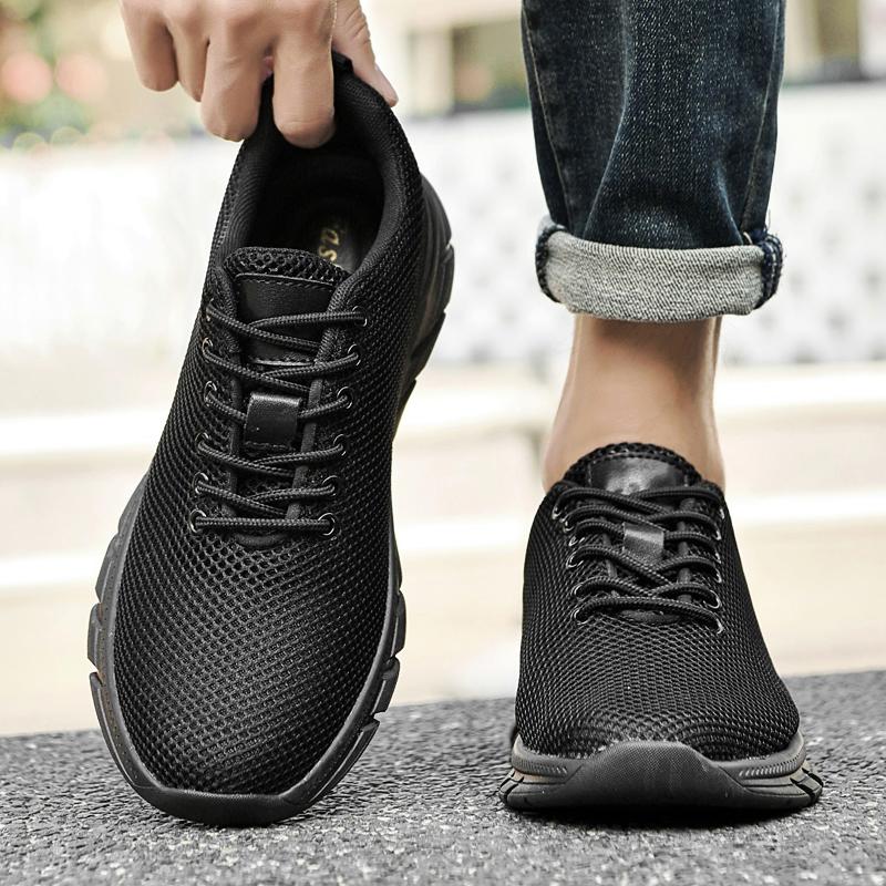Mode Klassische Marke Herren Leder Business Schuhe Atmungsaktives Mesh Freizeitschuhe Outdoor Pendeln Vielseitige Herren Arbeitskleidung Schuhe