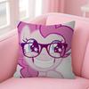 Maple Design Cushion Cover Happy Autumn Harvest Decor Holiday Decorati Pillow Cover Cartoon My L-Little P-Pony Pink