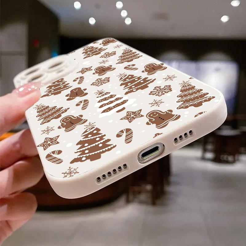 Christmas Tree Graphic Phone Case For iPhone 16 Pro Max 15 14 13 12 11 XS X XR 7 8 Plus SE 2022 Shockproof Silicone Bumper Cover