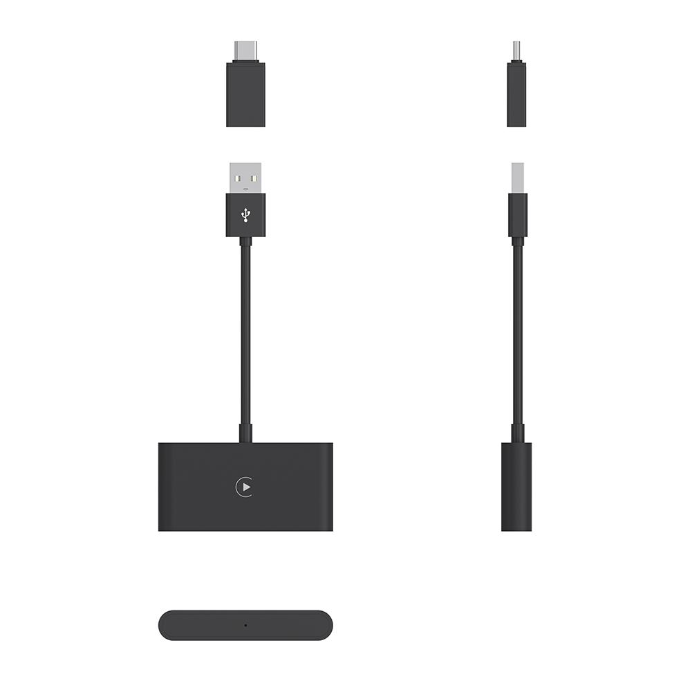 2 in 1 Wireless CarPlay Android Auto Adapter Wireless CarPlay Adapter Auto Connect CarPlay Dongle for Factory Wired CarPlay Cars CHINA