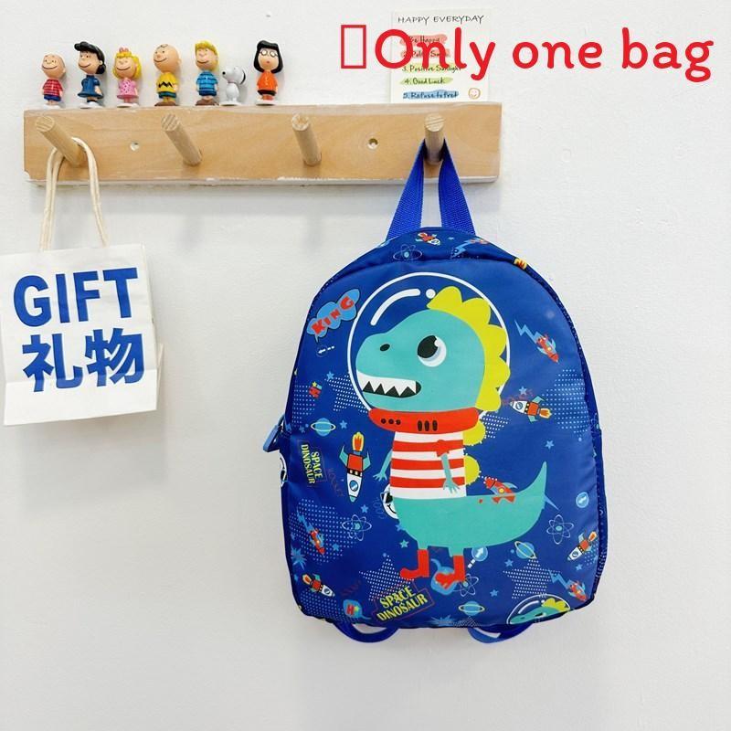 Mermaid Cat Dinosaur Shark Patterns Backpack Breathable Nylon Straps Shoulder