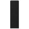Bathroom Cabinet with Door Black Oak Look 30 x 30 x 95 cm
