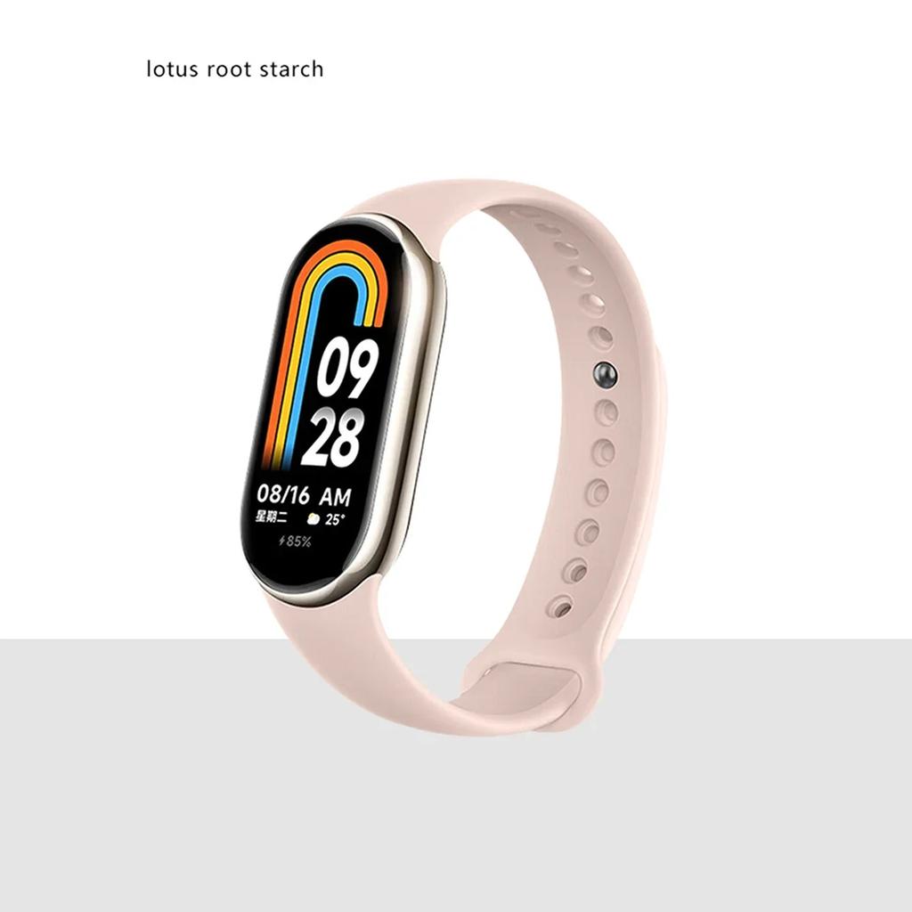 Silikonrem för Xiaomi Mi band 8-8 NFC Sportbälte utbyte miband8 Armband vattentätt smart band 8 klockband Tillbehör
