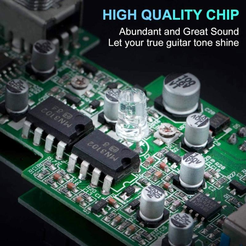 Mini-Eintyp DC9V Overdrive Pedal Geräuscharmes Gitarreneffektpedal Reines Signal, Solide Qualität, Leicht zu tragen