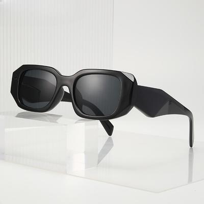 Simple New Box saulesbrilles Eiropā un Amerikas Savienotajās Valstīs Personality Small Box kvadrātveida brilles Vīriešu un sieviešu personiskās saulesbrilles ar platām kājām