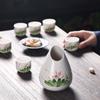 Japanisches Keramik-Sake-Set mit 6 Bechern, Baijiu-Weinset, Haushalts-, Restaurant- und Barzubehör, Geschenksets, Küchenaccessoires