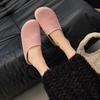 Fashion Spring Round Toe Cork Clogs Slippers for Women Outdoor Cork Footbed Flat Heels Mules Shoes Woman Plus Size Suede Slides Female