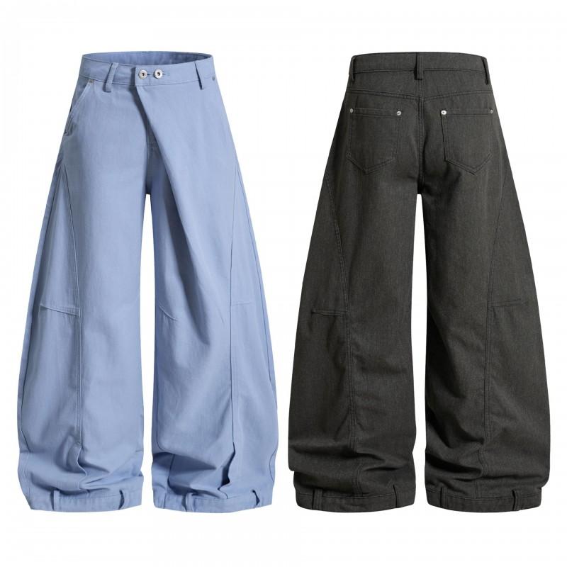 Oreeta American Vintage Loose Cargo Pants Men Women Streetwear Wide Leg Trousers
