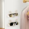 Plastic Glasses Holder Organizer Hangable Sunglass Show Stand Shelf Self-Adhesive Wall Mounted Glasses Storage For Home Storage
