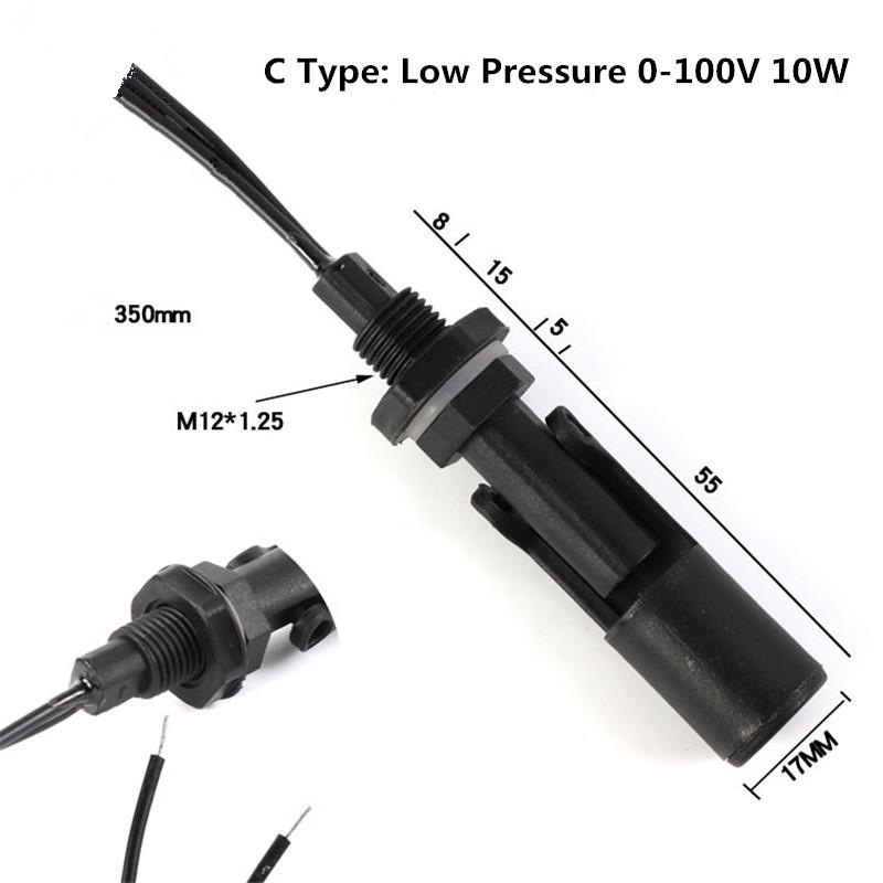 Horizontal Float Sensor Switch Side Mount Liquid Water Level Sensor Controller Automatic Water Pump Controller For Tank Pool