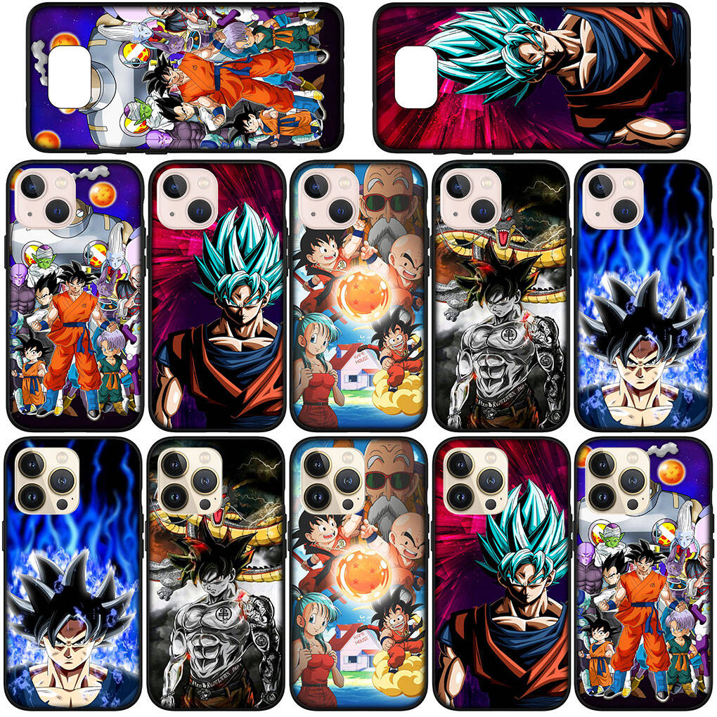 Dla Samsung Galaxy S25 S24 S23 S22 Ultra FE Plus A17 A37 A57 A56 A55 A06 A16 A15 A36 A26 A35 A05 A25 A54 A34 Etui na Telefon Kreskówka Dragon Ball Goku Pokrowiec