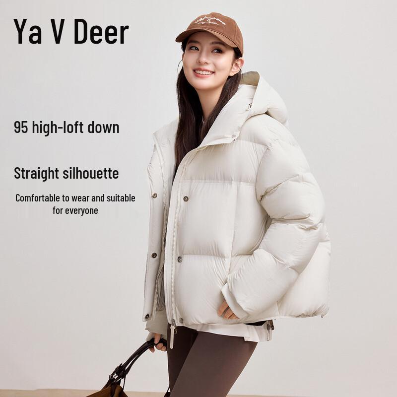 

Yalu Women s Hooded Puffer Down Jacket M