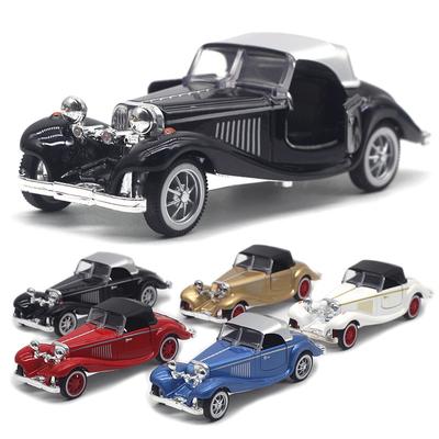 ABBY1 1: 32 Alloy Classic Vintage Car 500K Hardtop Model, Rebound Model Toy, New Car Model