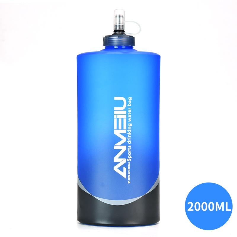 Foldable Large Capacity TPU Soft Water Bottle for Outdoor, Off-Road, and Sports Activities 2000ML