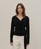 Kamino Tie Wrap Blouse Black