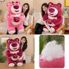 Cute Strawberry Bear Plush Pillow Perfect Gift For Comfort And Cuddles