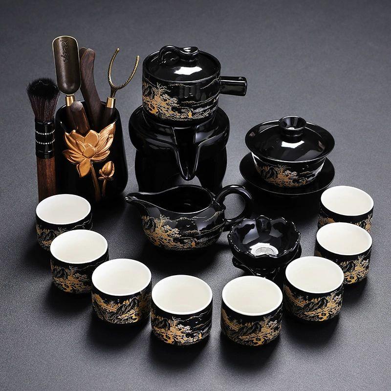 

Light Jade Japanese Style Easy-Brew Ceramic Tea Set