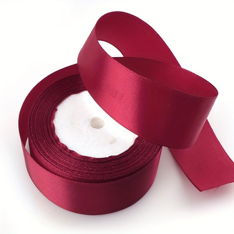 1pc 40mm Satin Ribbon 25 Yards Solid Color Fabric Ribbon for Gift Wrapping Crafts Hair Bows Making Wreath Wedding Party Decoration and Sewing Projects