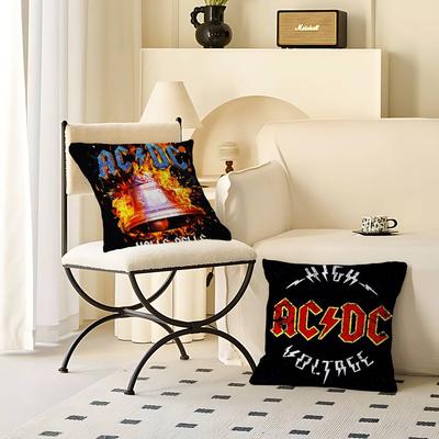 Music Art A-ACDC Pillow Gifts Home Office Furnishings Bedroom Sofa Car Cushion Cover Case 45x45cm