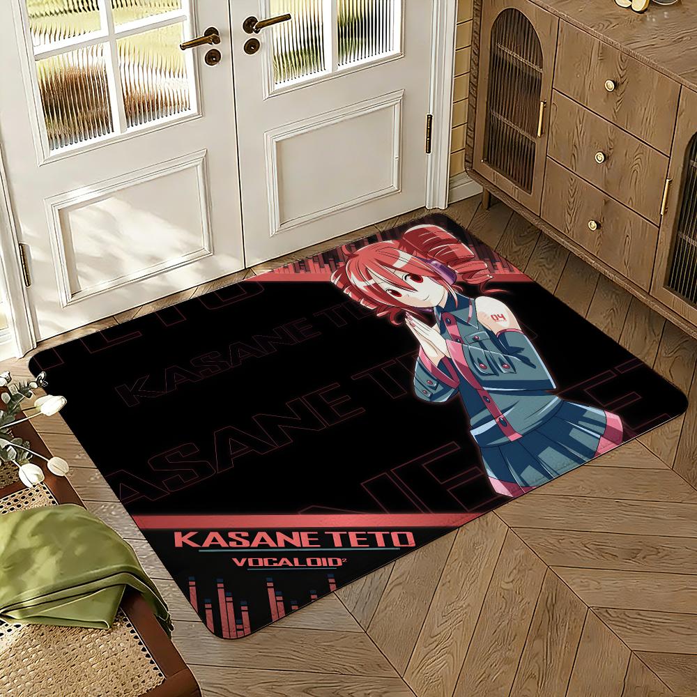 K-Kasane Teto Pink American Floor Mat Soft Thickened Absorbent Non-Slip Bedroom Living Room Door Mat Home Decor Flannel Rugs