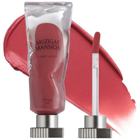 Muzigae Mansion Objet Liquid Lip Tint No.022 Pairing Soft Velvet Long-Wearing Lip Tint 6ml