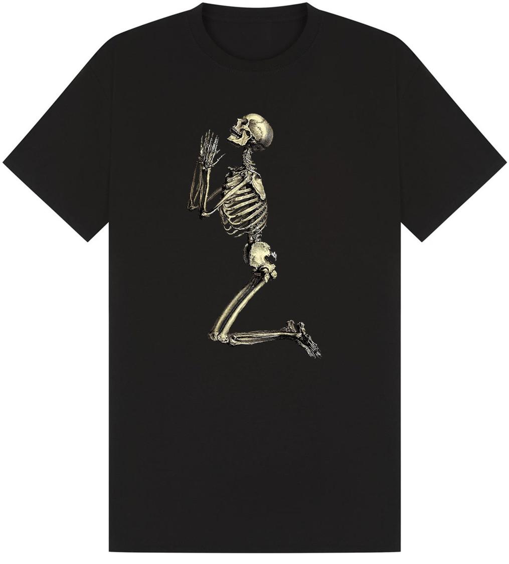 Skeleton Praying T-Shirt S разноцветный